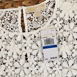 NWT/ Michael Kors / XL / Floral Lace Shirt